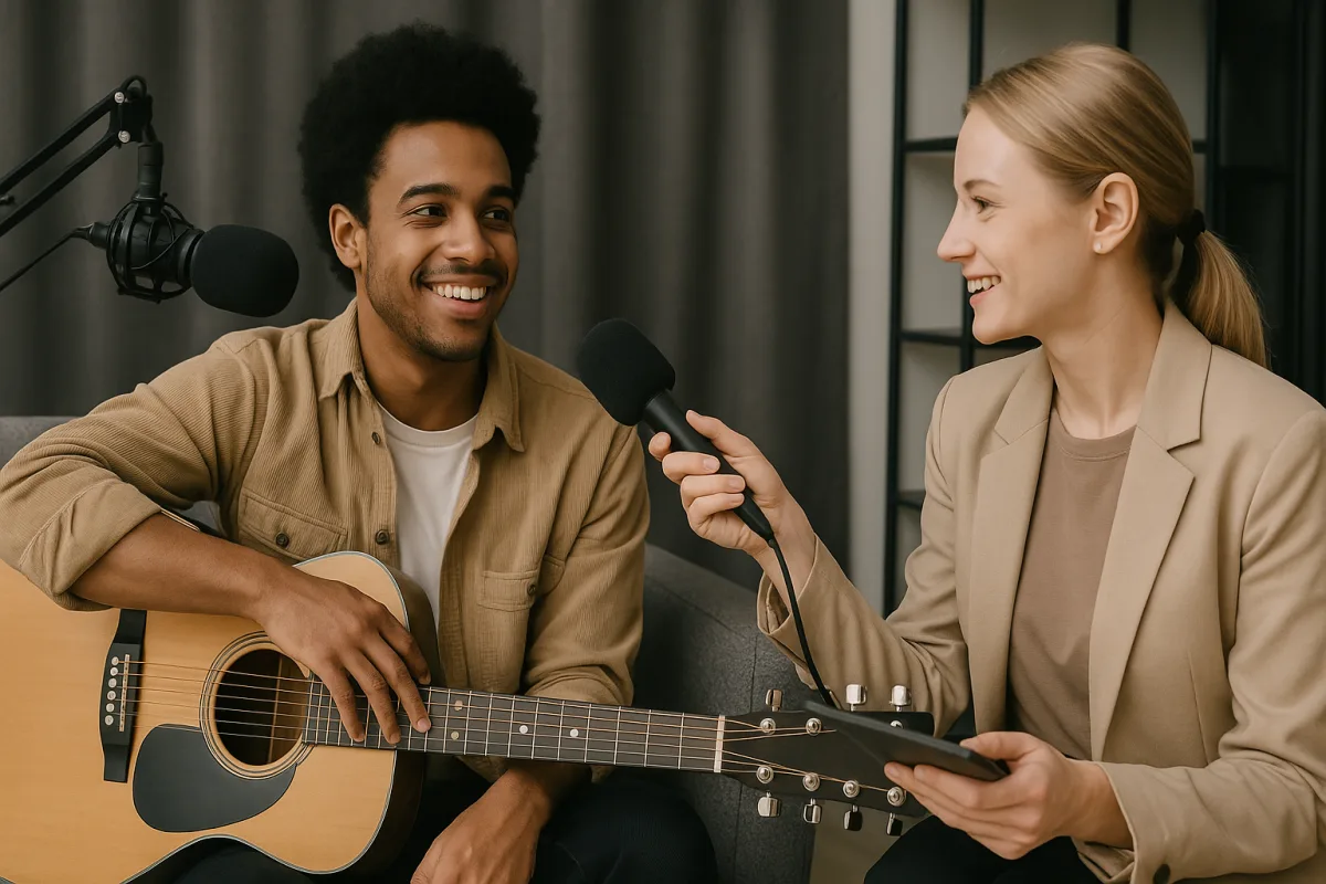 Come prepararsi a un'intervista musicale internazionale? Strategie che mettono subito a proprio agio