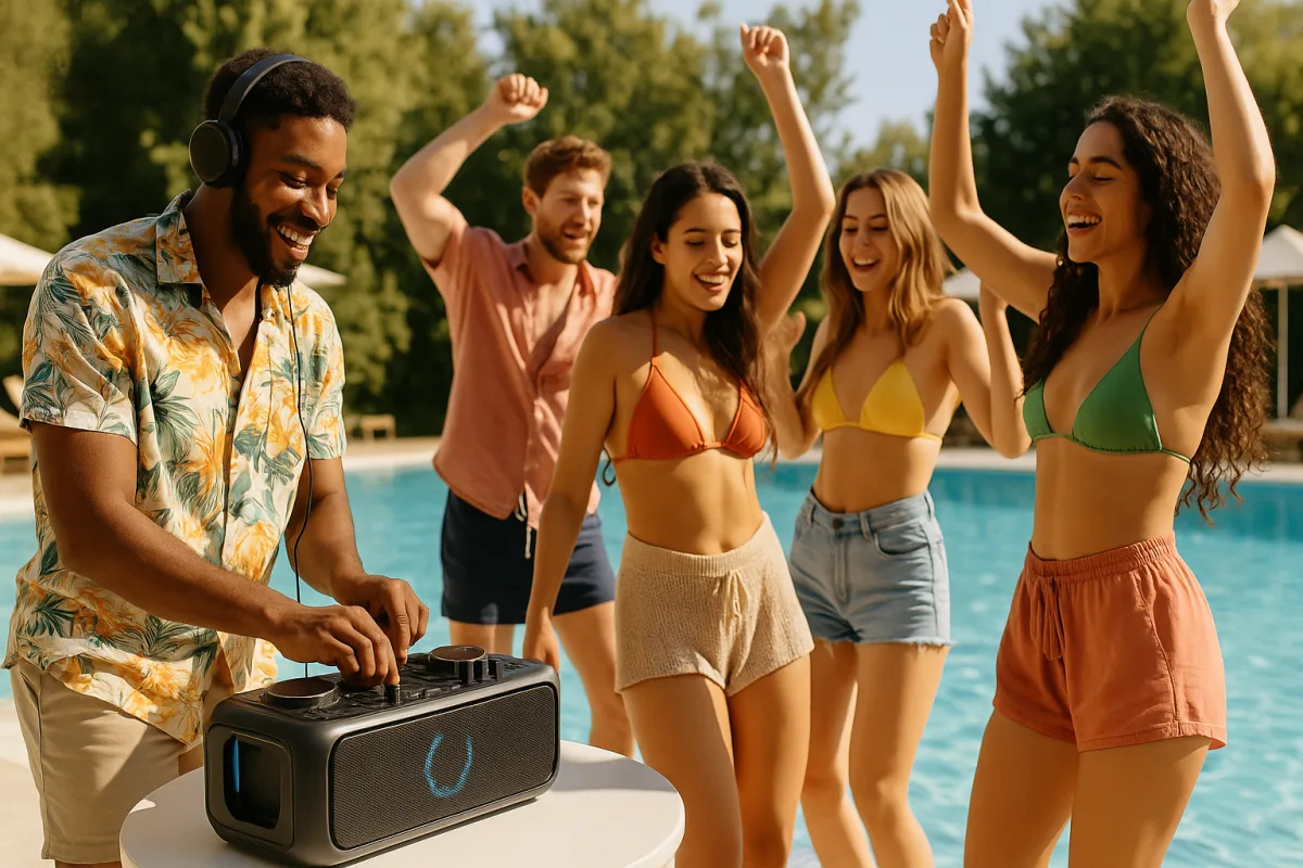 Playlist per feste in piscina: la combinazione musicale che mantiene l’energia alta fino all’ultima nota